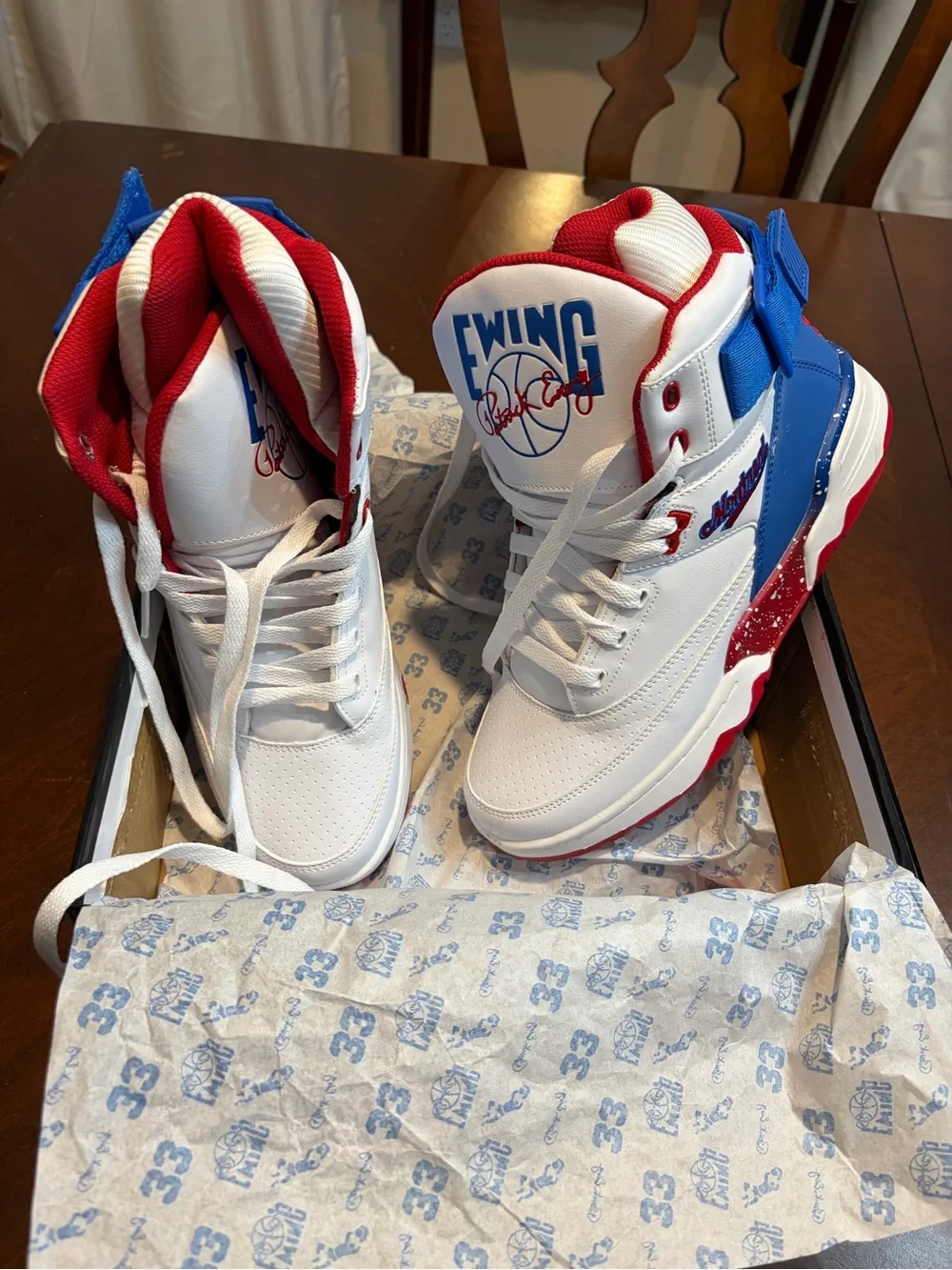 Nike Ewing 33 Hi X Montreal Shoe - White Red Royal